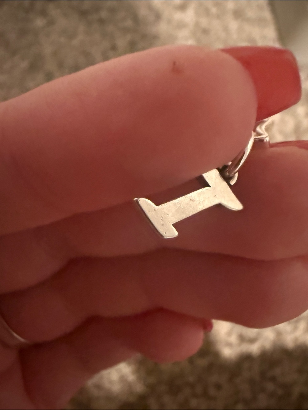 James Avery Silver Initial I Charm
